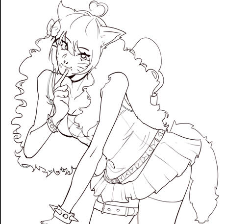 b&amp;w/line/sketch halfbody-fullbody $35