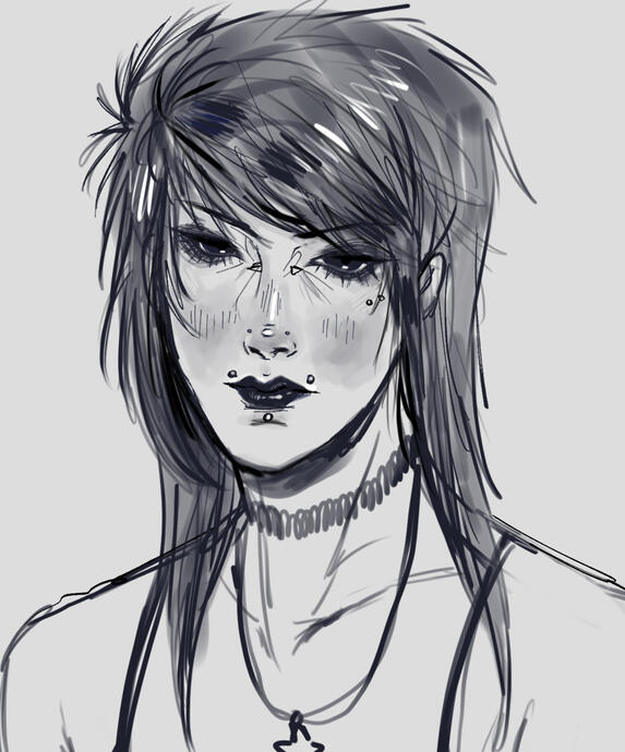 LINEART/SKETCH BUST/FACE $5