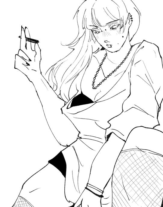 LINEART/SKETCH HALFBODY $10